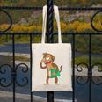 Monkey With a Book Canvas Tote Bag