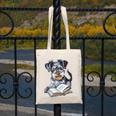 Nerdy Schnauzer Dog Book Lover Glasses Cute Pet For Men Women Kids Canvas Tote Bag