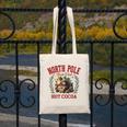North Pole Book Club Hot Cocoa Bookworm Christmas Xmas Canvas Tote Bag