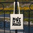 Not In The Mood Anti Social Introvert Sarcastic Retro Canvas Tote Bag