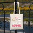 Nothing Beats Reading Rock Paper Scissors Book Lover Library Canvas Tote Bag