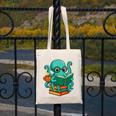 Octopus Reading Book Reading Bookworm Reader Canvas Tote Bag