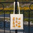 Orange Cats Reading Books Cat Lover Canvas Tote Bag