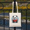 Panda With Book For Reading Enthusiasts Canvas Tote Bag