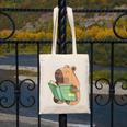 Pet Capybara Is Reading Library Capy Word Book Day Teacher Men Women Kids Canvas Tote Bag