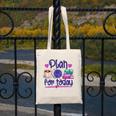Plan For Today Coffee Yarn Books Sewing Knitter Knitting Canvas Tote Bag