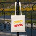 Powered By Comics And Snacks Comic Book Lover Canvas Tote Bag