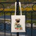 Pug Dog Reading Book Coffee Read Books Be Kind Stay Weird Canvas Tote Bag Pug Dog Reading Book Coffee Read Books Be Kind Stay Weird Canvas Tote Bag