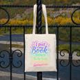 I Put My Book Down To Be Here Whimsical Graphic For Readers Canvas Tote Bag