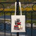 Raccoon Reading Books Matching Bookworm Readers Librarian Canvas Tote Bag