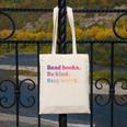 Read Books Be Kind Stay Weird Book Lover Premium Tri-Blend Canvas Tote Bag