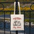 Read Books Be Kind Stay Weird Bookish Cowboy Reading Raccoon Canvas Tote Bag