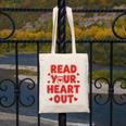 Read Your Heart Out Book Lover Reading Teachers Kids Canvas Tote Bag