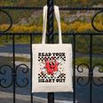 Read Your Heart Out Teacher Valentines Book Lover Canvas Tote Bag Read Your Heart Out Teacher Valentines Book Lover Canvas Tote Bag