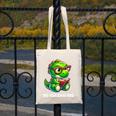 Readasaurus Reading Dinosaur Book Reader Bookworm Canvas Tote Bag