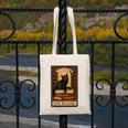 The Reader Cat Book Reading Halloween Tarot Card Canvas Tote Bag
