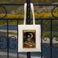 The Reader Tarot Card Book Lover Skeleton Art Goth Style Canvas Tote Bag
