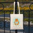 Reading Makes Me Cappy Bookworm Capybara Book Reading Canvas Tote Bag