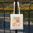 Reading Is My Therapy Book Lover Canvas Tote Bag Reading Is My Therapy Book Lover Canvas Tote Bag