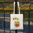 Retro Christmas Ornament Book Christmas Teacher Librarian Canvas Tote Bag