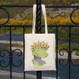Rugrats Reptar Distressed Comic Book Style Cartoon Canvas Tote Bag