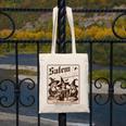 Salem Book Club Bookish Halloween Retro Salem Witch Book Canvas Tote Bag Salem Book Club Bookish Halloween Retro Salem Witch Book Canvas Tote Bag