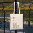 Sip Tea Pet Cats Read Books Repeat Book Cat Lover Canvas Tote Bag