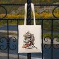 Skeleton Reading Book Halloween Bookworm Bibliophile Reader Canvas Tote Bag