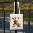 Sleeping Cat And Books With Coffee Lover Canvas Tote Bag Sleeping Cat And Books With Coffee Lover Canvas Tote Bag
