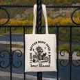 Smut Reader Skeleton Book Lover Dark Humor Art Premium Tri-Blend Canvas Tote Bag
