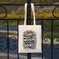 Sorry My Weekend Is Fully Booked Book Lovers Present Canvas Tote Bag