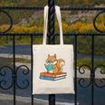 Squirrel Reading Book Glasses Bookworm Librarian Canvas Tote Bag