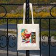 Stay Curious Monkey Reading Book Lover Bookworm Canvas Tote Bag