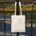Stay Home Read Books Love Dogs Canvas Tote Bag