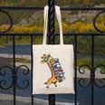 Teacher Shirt Giraffe Holding Books Bookworm Librarian Canvas Tote Bag