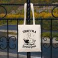 Today I'm A Serious Goose Animal Reading Book Lovers Canvas Tote Bag