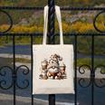 Vintage Cute Gnome Reading Book Coffee Latte Men Women Kids Canvas Tote Bag