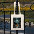 Vintage Ghost Book Reading Camping Gothic Halloween Teachers Canvas Tote Bag Vintage Ghost Book Reading Camping Gothic Halloween Teachers Canvas Tote Bag