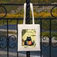 Vintage Japanese Cat Book Lovers Librarian Cat Dad Teacher Canvas Tote Bag Vintage Japanese Cat Book Lovers Librarian Cat Dad Teacher Canvas Tote Bag