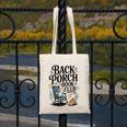 Vintage Reader Author Country Aesthetic Back Porch Book Club Canvas Tote Bag