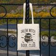 Vintage Salem Book Club Cat Bookish Spooky Halloween Canvas Tote Bag Vintage Salem Book Club Cat Bookish Spooky Halloween Canvas Tote Bag