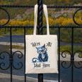 We'Re All Mad Here Cheshire Cat Alice Wonderland Book Kids Canvas Tote Bag
