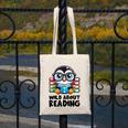 Wild About Reading Book Lover Penguin Canvas Tote Bag Wild About Reading Book Lover Penguin Canvas Tote Bag