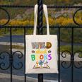 Wild About Reading Books Reader Bookworm Animals Book Lover Canvas Tote Bag