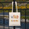 Wild About Reading Books Reader Teachers Kids Librarian Canvas Tote Bag