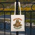 Wild About Reading Sloth Coffee Teacher Book Lover Canvas Tote Bag