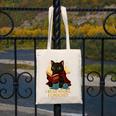 Wizard Cat Reading a Book While Crocheting Canvas Tote Bag Wizard Cat Reading a Book While Crocheting Canvas Tote Bag