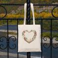 Women's Vintage Book Lover Valentine Heart Canvas Tote Bag