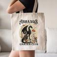 Abraxos Flower Garden Club Book Lover Fantasy Dragon Bookish Canvas Tote Bag