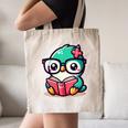 Adorable Book Lover Humming Bird With Reading Glasses Cute Canvas Tote Bag